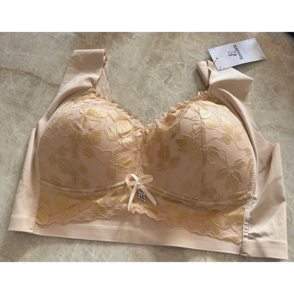 Lot of 4 Senobra Comfy Lift & Flex Wireless Bra Lacey 3X 40-42 C-D - Picture 13 of 14